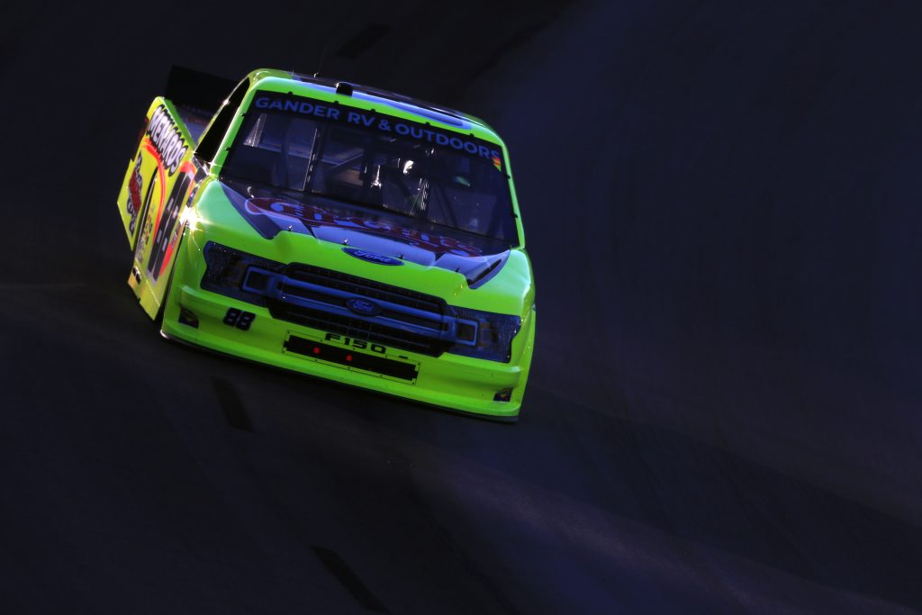 FORT WORTH, TEXAS - JULY 18: Matt Crafton, driver of the #88 Chi-Chi's/Menards Ford, races during the NASCAR Gander RV & Outdoors Truck Series Vankor 350 at Texas Motor Speedway on July 18, 2020 in Fort Worth, Texas. (Photo by Tom Pennington/Getty Images) | Getty Images