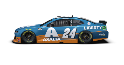William Byron’s 2020 #24 Axalta Chevrolet paint scheme.