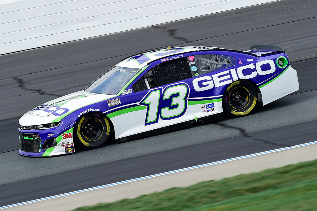 LOUDON, NEW HAMPSHIRE - AUGUST 02: Ty Dillon, driver of the #13 GEICO Chevrolet, drives during the NASCAR Cup Series Foxwoods Resort Casino 301 at New Hampshire Motor Speedway on August 02, 2020 in Loudon, New Hampshire. (Photo by Jared C. Tilton/Getty Images) | Getty Images