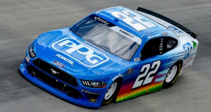 DOVER, DELAWARE - AUGUST 23: Austin Cindric, driver of the #22 PPG Ford, drives during the NASCAR Xfinity Series Drydene 200 at Dover International Speedway on August 23, 2020 in Dover, Delaware. (Photo by Jared C. Tilton/Getty Images) | Getty Images