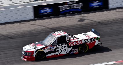 MADISON, IL - AUGUST 30: Todd Gilliland, driver of the #38 Croslev Brands Ford, drives during the CarShield 200 presented by CK Power for the Gander Outdoors Truck Series at World Wide Technology Raceway on August 30, 2020 in Madison, Illinois. (Photo by Jeff Curry/Getty Images) | Getty Images