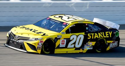BROOKLYN, MICHIGAN - AUGUST 09: Erik Jones, driver of the #20 STANLEY Toyota, drives during the NASCAR Cup Series Consumers Energy 400 at Michigan at Michigan International Speedway on August 09, 2020 in Brooklyn, Michigan. (Photo by Jared C. Tilton/Getty Images) | Getty Images