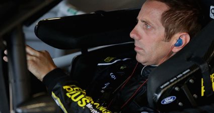 JOLIET, IL - SEPTEMBER 16:  Greg Biffle, driver of the #16 Performance Plus Motor Oil Ford, sits in his car during practice for the NASCAR Sprint Cup Series Teenage Mutant Ninja Turtles 400 at Chicagoland Speedway on September 16, 2016 in Joliet, Illinois.  (Photo by Jonathan Daniel/Getty Images) | Getty Images
