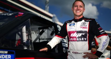 BRISTOL, TENNESSEE - AUGUST 15: Dylan Lupton, driver of the #15 CROSLEY Toyota, stands on the grid during qualifying for the NASCAR Gander Outdoor Truck Series UNOH 200 presented by Ohio Logistics at Bristol Motor Speedway on August 15, 2019 in Bristol, Tennessee. (Photo by Jared C. Tilton/Getty Images) | Getty Images