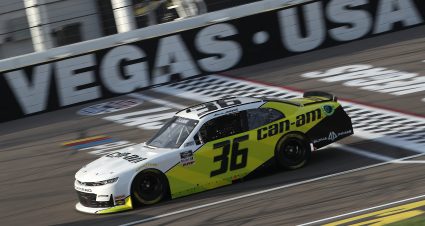LAS VEGAS, NEVADA - SEPTEMBER 26: Alex Labbe, driver of the #36 Can-Am Chevrolet, drives during the NASCAR Xfinity Series Alsco 300 at Las Vegas Motor Speedway on September 26, 2020 in Las Vegas, Nevada. (Photo by Chris Graythen/Getty Images) | Getty Images