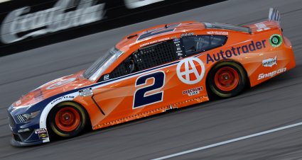 LAS VEGAS, NEVADA - SEPTEMBER 27: Brad Keselowski, driver of the #2 Autotrader Ford, drives during the NASCAR Cup Series South Point 400 at Las Vegas Motor Speedway on September 27, 2020 in Las Vegas, Nevada. (Photo by Chris Graythen/Getty Images) | Getty Images