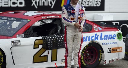 LOUDON, NEW HAMPSHIRE - AUGUST 02: Matt DiBenedetto, driver of the #21 Motorcraft/Quick Lane Ford, exits his car after the NASCAR Cup Series Foxwoods Resort Casino 301 at New Hampshire Motor Speedway on August 02, 2020 in Loudon, New Hampshire. (Photo by Jared C. Tilton/Getty Images) | Getty Images