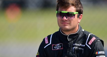 LONG POND, PENNSYLVANIA - JUNE 01: Vinnie Miller, driver of the #78 Koolbox/JW Transport LLC Chevrolet, looks on during qualifying for the NASCAR Xfinity Series Pocono Green 250 at Pocono Raceway on June 01, 2019 in Long Pond, Pennsylvania. (Photo by Jared C. Tilton/Getty Images) | Getty Images