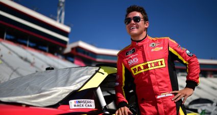 BRISTOL, TENNESSEE - AUGUST 16: Gray Gaulding, driver of the #08 Panini Chevrolet, stands on the grid during qualifying for the NASCAR Xfinity Series Food City 300 at Bristol Motor Speedway on August 16, 2019 in Bristol, Tennessee. (Photo by Jared C. Tilton/Getty Images) | Getty Images