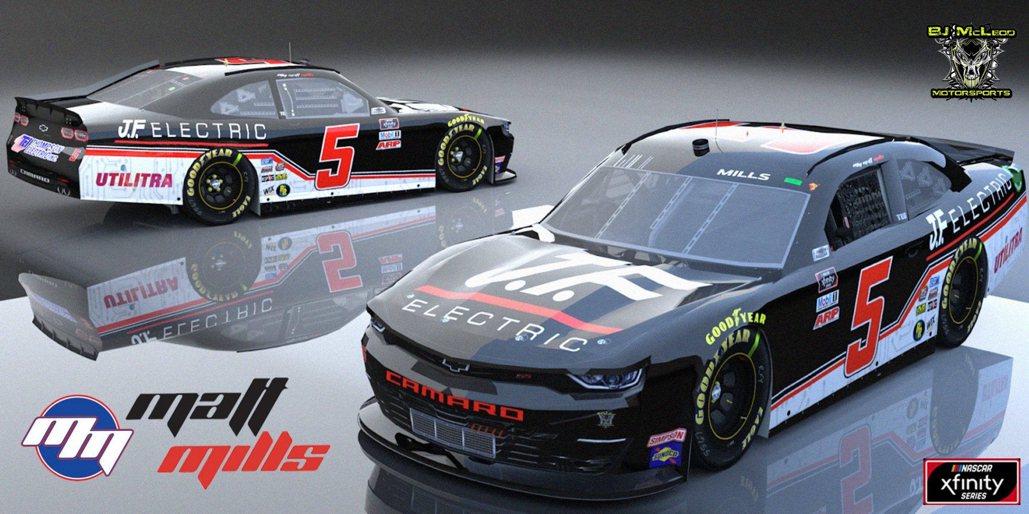 Matt Mills 2021 Jf Electric Paint Scheme