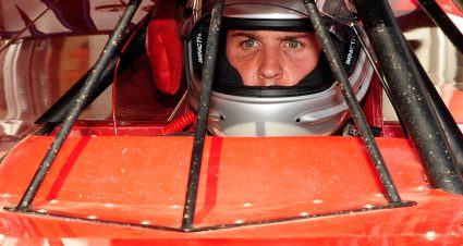 ROSSBURG, OH - JUNE 09:  Denny Hamlin, driver of the #11 Fed Ex late model Toyota, sits in his car during the Gillette Fusion ProGlide Prelude to the Dream at Eldora Speedway on June 9, 2010 in Rossburg, Ohio.  (Photo by Rusty Jarrett/Getty Images for True Speed Communication) | Getty Images
