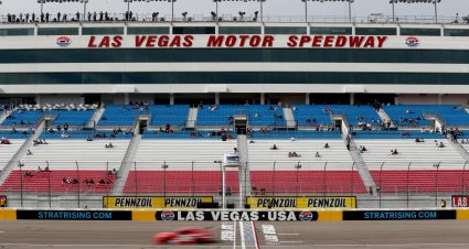 LAS VEGAS, NV - MARCH 01: A general view of the empty grandstands during practice for the NASCAR Xfinty Series Boyd Gaming 300 at Las Vegas Motor Speedway on March 1, 2019 in Las Vegas, Nevada. (Photo by Sarah Crabill/Getty Images) | Getty Images