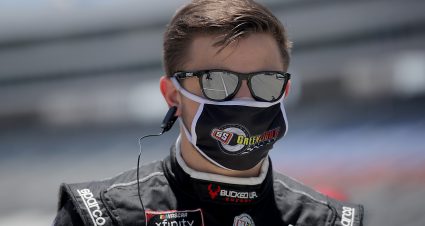 FORT WORTH, TEXAS - JULY 18: Joe Graf Jr., driver of the #08 Bucked Up Energy Chevrolet, walks on the grid prior to the NASCAR Xfinity Series Bariatric Solutions 300 at Texas Motor Speedway on July 18, 2020 in Fort Worth, Texas. (Photo by Chris Graythen/Getty Images) | Getty Images