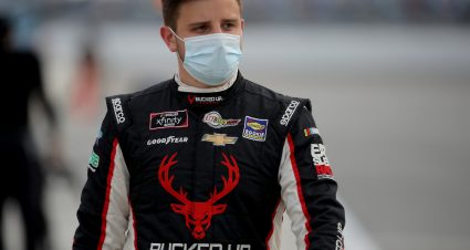DAYTONA BEACH, FLORIDA - AUGUST 28: Joe Graf Jr., driver of the #08 Bucked Up Chevrolet, walks the grid prior to the NASCAR Xfinity Series Wawa 250 Powered by Coca-Cola at Daytona International Speedway on August 28, 2020 in Daytona Beach, Florida. (Photo by Chris Graythen/Getty Images) | Getty Images