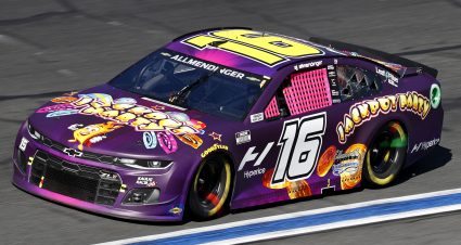CONCORD, NORTH CAROLINA - OCTOBER 10: AJ Allmendinger, driver of the #16 Jackpot Party Chevrolet, drives during the NASCAR Cup Series Bank of America ROVAL 400 at Charlotte Motor Speedway on October 10, 2021 in Concord, North Carolina. (Photo by Jared C. Tilton/Getty Images) | Getty Images