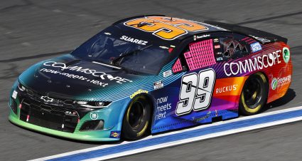 CONCORD, NORTH CAROLINA - OCTOBER 10: Daniel Suarez, driver of the #99 CommScope Chevrolet, drives during the NASCAR Cup Series Bank of America ROVAL 400 at Charlotte Motor Speedway on October 10, 2021 in Concord, North Carolina. (Photo by Jared C. Tilton/Getty Images) | Getty Images