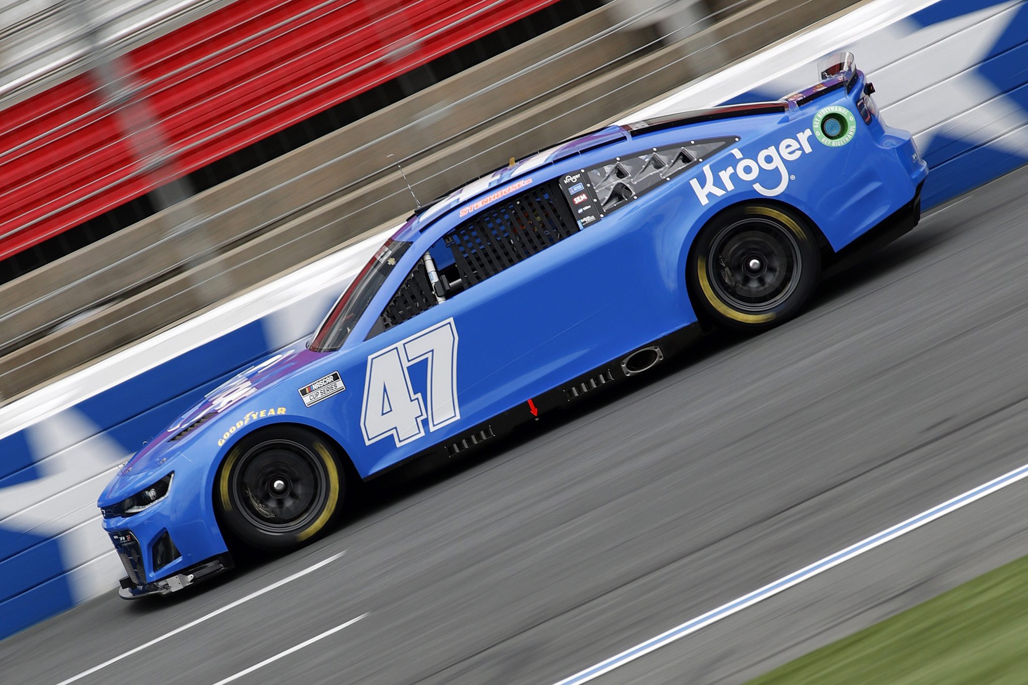 CONCORD, NORTH CAROLINA - OCTOBER 11: Ricky Stenhouse Jr., driver of the #47 Next Gen car drives during the NASCAR Cup Series test at the Charlotte Motor Speedway on October 11, 2021 in Concord, North Carolina. (Photo by Bob Leverone/Getty Images) | Getty Images