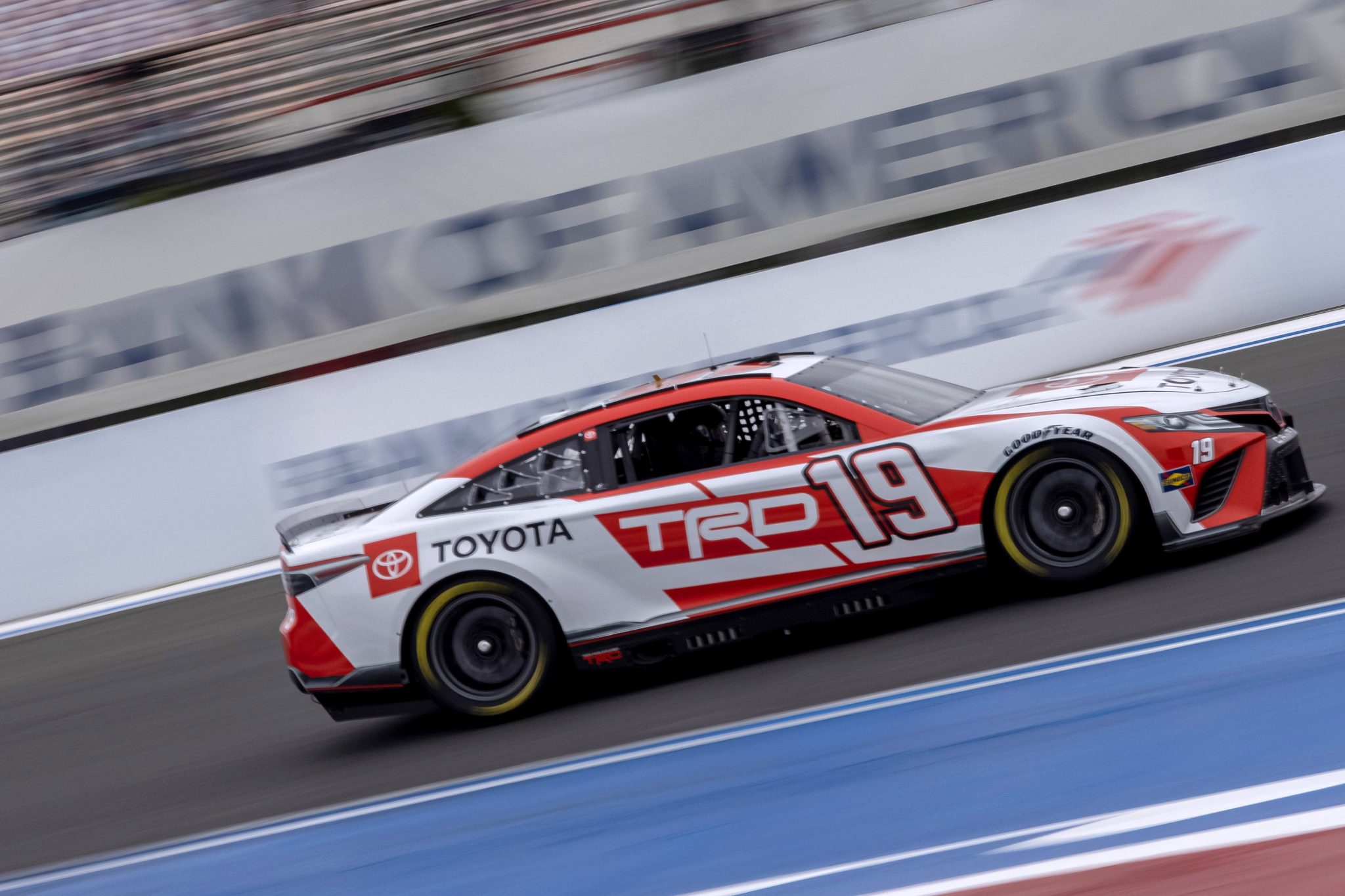 CONCORD, NORTH CAROLINA - OCTOBER 11: Martin Truex Jr., driver of the #19 Next Gen car drives during the NASCAR Cup Series test at the Charlotte Motor Speedway on October 11, 2021 in Concord, North Carolina. (Photo by Bob Leverone/Getty Images) | Getty Images