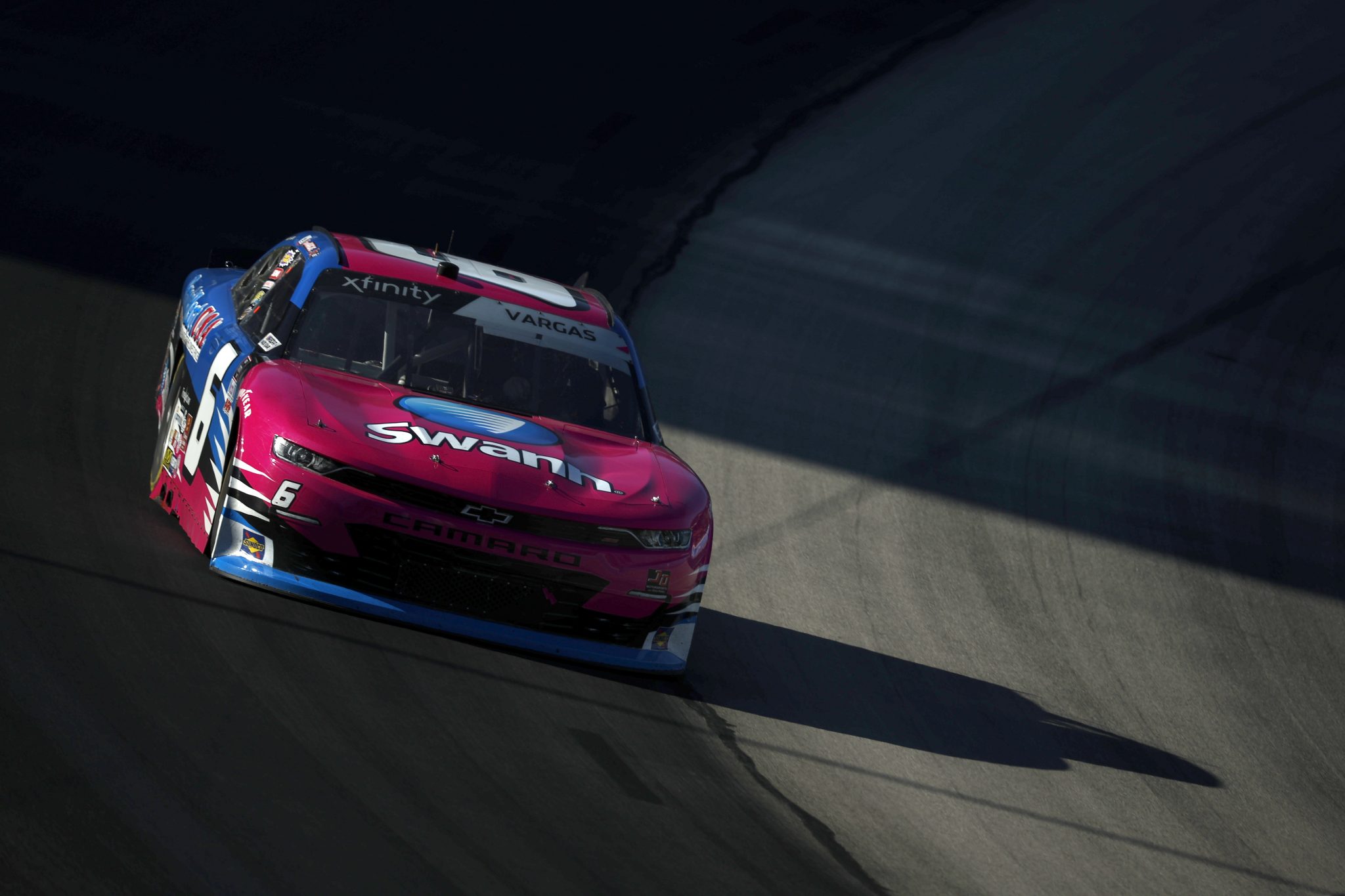 FORT WORTH, TEXAS - OCTOBER 16: Ryan Vargas, driver of the #6 Swann Communications Chevrolet, drives during the NASCAR Xfinity Series Andy's Frozen Custard 335 at Texas Motor Speedway on October 16, 2021 in Fort Worth, Texas. (Photo by Jared C. Tilton/Getty Images) | Getty Images