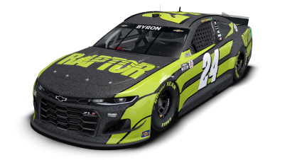 William Byron’s 2021 #24 RAPTOR Chevrolet paint scheme.
