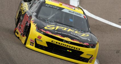 KANSAS CITY, KANSAS - OCTOBER 23: Jade Buford, driver of the #48 Big Machine Spiked Coolers Chevrolet, drives during the NASCAR Xfinity Series Kansas Lottery 300 at Kansas Speedway on October 23, 2021 in Kansas City, Kansas. (Photo by Meg Oliphant/Getty Images) | Getty Images
