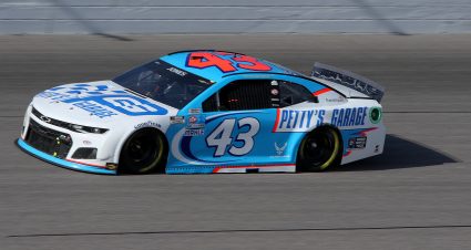 KANSAS CITY, KANSAS - OCTOBER 24: Erik Jones, driver of the #43 Petty's Garage Chevrolet, drives during the NASCAR Cup Series Hollywood Casino 400 at Kansas Speedway on October 24, 2021 in Kansas City, Kansas. (Photo by Sean Gardner/Getty Images) | Getty Images
