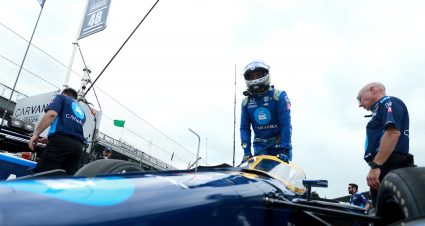 INDIANAPOLIS, INDIANA - AUGUST 13: Jimmie Johnson of the United States, driver of the #48 Carvana Chip Ganassi Racing Honda, prepares to drive during practice for the NTT IndyCar Series Big Machine Spiked Coolers Grand Prix at Indianapolis Motor Speedway on August 13, 2021 in Indianapolis, Indiana. (Photo by Sean Gardner/Getty Images) | Getty Images