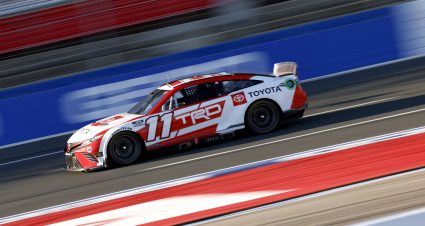 Denny Hamlin’s 2021 #11 Toyota Racing Development / Next Gen test scheme Toyota paint scheme.
