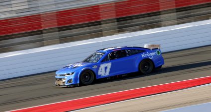 CONCORD, NORTH CAROLINA - NOVEMBER 17:  Ricky Stenhouse Jr. driver of the #47 JTG Daugherty Racing Chevrolet drives during NASCAR Cup Series Next Gen testing at Charlotte Motor Speedway on November 17, 2021 in Concord, North Carolina. (Photo by Grant Halverson/Getty Images) | Getty Images