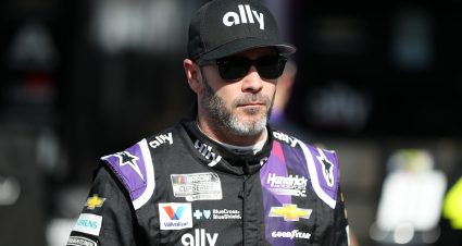 AVONDALE, ARIZONA - MARCH 06: Jimmie Johnson, driver of the #48 Ally Chevrolet, stands in the garage area during practice for the NASCAR Cup Series FanShield 500 at Phoenix Raceway on March 06, 2020 in Avondale, Arizona. (Photo by Chris Graythen/Getty Images) | Getty Images
