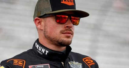 LOUDON, NEW HAMPSHIRE - JULY 17: Mason Massey, driver of the #99 BRUNT Workwear Chevrolet,waits on the grid prior to the NASCAR Xfinity Series Ambetter Get Vaccinated 200 at New Hampshire Motor Speedway on July 17, 2021 in Loudon, New Hampshire. (Photo by Jared C. Tilton/Getty Images) | Getty Images