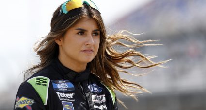 DARLINGTON, SOUTH CAROLINA - SEPTEMBER 05: Hailie Deegan, driver of the #1 BUILT FORD TOUGH Ford, walks the grid prior to the NASCAR Camping World Truck Series In It To Win It 200 at Darlington Raceway on September 05, 2021 in Darlington, South Carolina. (Photo by Jared East/Getty Images) | Getty Images