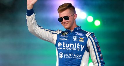BRISTOL, TENNESSEE - AUGUST 17: Matt Tifft, driver of the #36 Surface Sunscreen Ford, is introduced prior to the Monster Energy NASCAR Cup Series Bass Pro Shops NRA Night Race at Bristol Motor Speedway on August 17, 2019 in Bristol, Tennessee. (Photo by Sean Gardner/Getty Images) | Getty Images