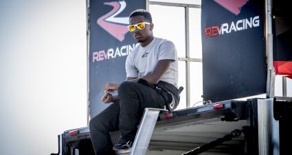 NEW SMYRNA BEACH, FLORIDA - OCTOBER 23:   Rajah Caruth,  NASCAR Drive for Diversity Combine at New Smyrna Speedway on October 23, 2019 in New Smyrna Beach, Florida. (Photo by Brian Cleary/Getty Images)