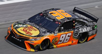 DAYTONA BEACH, FLORIDA - FEBRUARY 10: Ty Dillon, driver of the #96 Bass Pro Shops/Black Rifle Coffee Toyota, during practice for the NASCAR Cup Series 63rd Annual Daytona 500 at Daytona International Speedway on February 10, 2021 in Daytona Beach, Florida. (Photo by Jared C. Tilton/Getty Images) | Getty Images