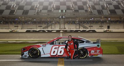 DAYTONA BEACH, FLORIDA - FEBRUARY 10: Timmy Hill, driver of the #66 VSI Racing Ford, poses for photos during qualifying for the NASCAR Cup Series 63rd Annual Daytona 500 at Daytona International Speedway on February 10, 2021 in Daytona Beach, Florida. (Photo by Jared C. Tilton/Getty Images) | Getty Images