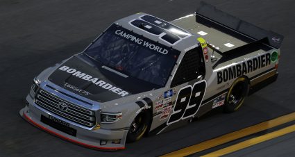 DAYTONA BEACH, FLORIDA - FEBRUARY 11: Ben Rhodes, driver of the #99 Bombardier LearJet 75 Toyota, practices for the NASCAR Camping World Truck Series NextEra Energy 250 at Daytona International Speedway on February 11, 2021 in Daytona Beach, Florida. (Photo by Jared C. Tilton/Getty Images) | Getty Images