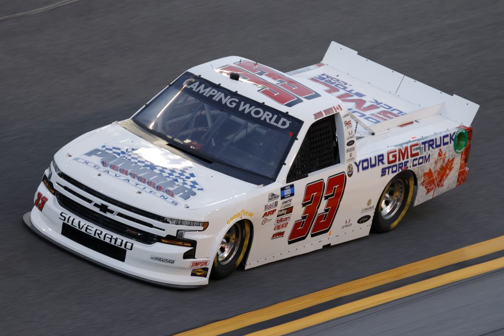 DAYTONA BEACH, FLORIDA - FEBRUARY 11: Jason White, driver of the #33 powder ventures excavations Chevrolet, practices for the NASCAR Camping World Truck Series NextEra Energy 250 at Daytona International Speedway on February 11, 2021 in Daytona Beach, Florida. (Photo by Jared C. Tilton/Getty Images) | Getty Images