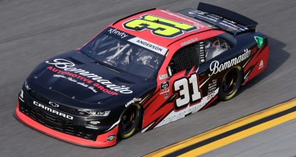 DAYTONA BEACH, FLORIDA - FEBRUARY 12: Jordan Anderson, driver of the #31 Bommarito Automotive Group Chevrolet, practices for the NASCAR Xfinity Series Beef. It's What's For Dinner. 300 at Daytona International Speedway on February 12, 2021 in Daytona Beach, Florida. (Photo by James Gilbert/Getty Images) | Getty Images