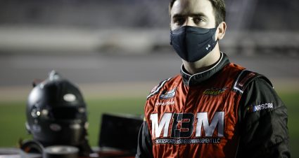 DAYTONA BEACH, FLORIDA - FEBRUARY 10: Garrett Smithley, driver of the #13 Trophy Tractor Ford,waits on the grid during qualifying for the NASCAR Cup Series 63rd Annual Daytona 500 at Daytona International Speedway on February 10, 2021 in Daytona Beach, Florida. (Photo by Chris Graythen/Getty Images) | Getty Images