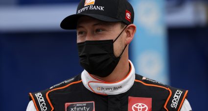 DAYTONA BEACH, FLORIDA - FEBRUARY 13: Daniel Hemric, driver of the #18 Poppy Bank Toyota, gives a thumbs up on the grid prior to the NASCAR Xfinity Series Beef. It's What's For Dinner. 300 at Daytona International Speedway on February 13, 2021 in Daytona Beach, Florida. (Photo by Jared C. Tilton/Getty Images) | Getty Images