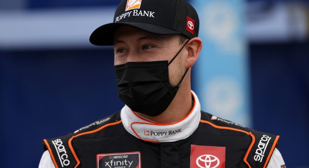 DAYTONA BEACH, FLORIDA - FEBRUARY 13: Daniel Hemric, driver of the #18 Poppy Bank Toyota, gives a thumbs up on the grid prior to the NASCAR Xfinity Series Beef. It's What's For Dinner. 300 at Daytona International Speedway on February 13, 2021 in Daytona Beach, Florida. (Photo by Jared C. Tilton/Getty Images) | Getty Images