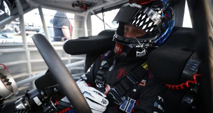 DAYTONA BEACH, FLORIDA - FEBRUARY 11: John Hunter Nemechek, driver of the #4 Fire Alarm Services Toyota, sits in his truck during practice for the NASCAR Camping World Truck Series NextEra Energy 250 at Daytona International Speedway on February 11, 2021 in Daytona Beach, Florida. (Photo by Chris Graythen/Getty Images) | Getty Images