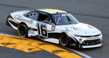 DAYTONA BEACH, FLORIDA - FEBRUARY 20: AJ Allmendinger, driver of the #16 Ellsworth Advisors Chevrolet, drives  during the NASCAR Xfinity Super Start Batteries 188 At Daytona Presented by O'Reilly at Daytona International Speedway on February 20, 2021 in Daytona Beach, Florida. (Photo by James Gilbert/Getty Images) | Getty Images