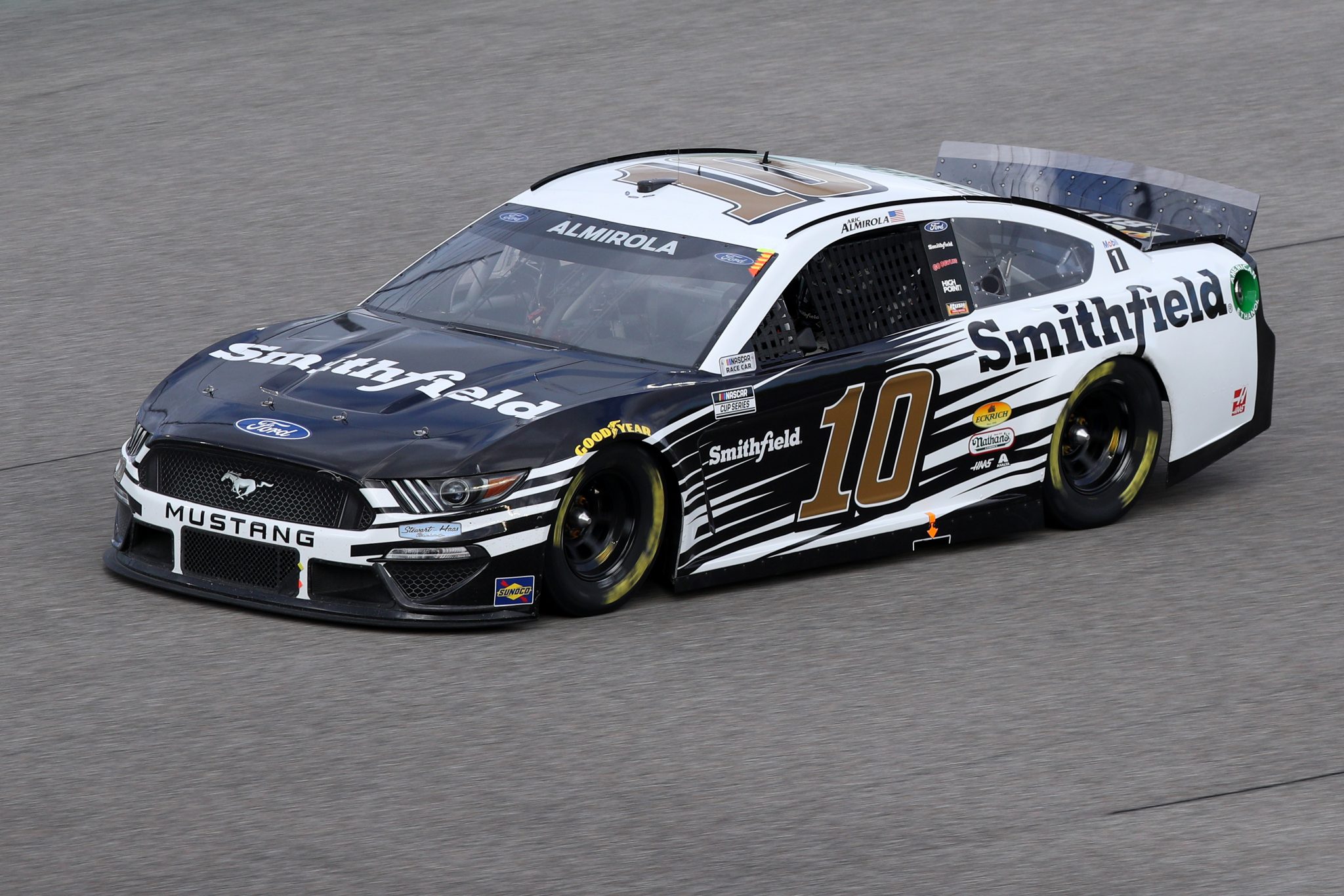 HOMESTEAD, FLORIDA - FEBRUARY 28: Aric Almirola, driver of the #10 Smithfield Ford, drives during the NASCAR Cup Series Dixie Vodka 400 at Homestead-Miami Speedway on February 28, 2021 in Homestead, Florida. (Photo by Sean Gardner/Getty Images) | Getty Images