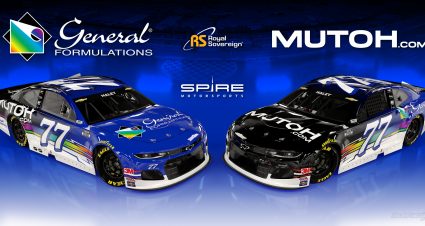 Justin Haley’s 2021 #77 General Formulations / Mutoh America / Royal Sovereign Chevrolet paint scheme.
