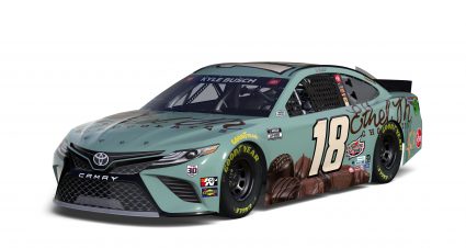 2021 Kyle Busch Ethel M Camry Angle 3
