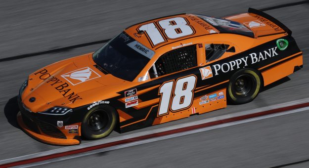 HAMPTON, GEORGIA - MARCH 20: Daniel Hemric, driver of the #18 Poppy Bank Toyota, drives during the NASCAR Xfinity Series EchoPark 250 at Atlanta Motor Speedway on March 20, 2021 in Hampton, Georgia. (Photo by Sean Gardner/Getty Images) | Getty Images