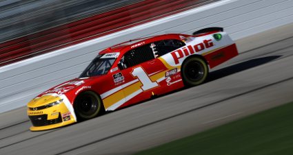 HAMPTON, GEORGIA - MARCH 20: Michael Annett, driver of the #1 Pilot Flying J Chevrolet, drives during the NASCAR Xfinity Series EchoPark 250 at Atlanta Motor Speedway on March 20, 2021 in Hampton, Georgia. (Photo by Sean Gardner/Getty Images) | Getty Images
