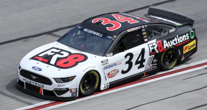 HAMPTON, GEORGIA - MARCH 21: Michael McDowell, driver of the #34 Fr8Auctions Ford, drives during the NASCAR Cup Series Folds of Honor QuikTrip 500 at Atlanta Motor Speedway on March 21, 2021 in Hampton, Georgia. (Photo by Sean Gardner/Getty Images) | Getty Images